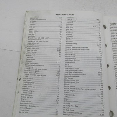 Harley-Davidson Official Factory 2004 Sportster Models Parts Catalog 9