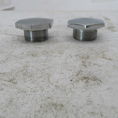 Pair of Vintage Triumph BSA Genuine Chrome 27mm Fork Tube Caps Fork To