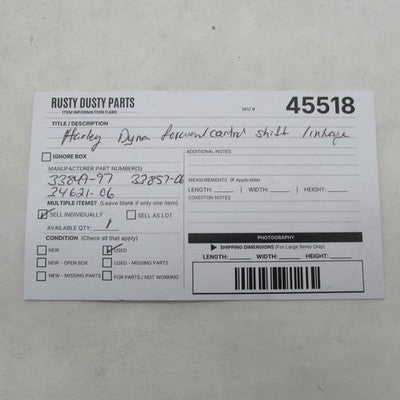 Harley OEM 06-17 Dyna Mid-Control Shifter Assembly 33849-97 33857-06 3