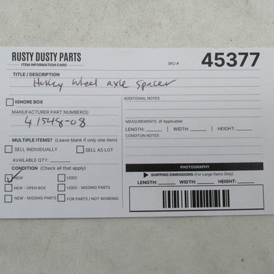 Harley-Davidson OEM Wheel Bearing Spacer Sleeve 41548-08 SUBCS1