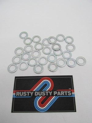 Lot of 28 Harley-Davidson OEM NOS 3/8" x 5/8" x 3/64" Flat Washers 637