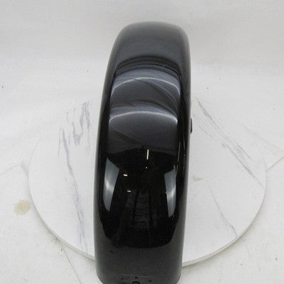 Harley Genuine Vivid Black Front Fender w/ Chrome/ Silver Tip FLHRCI 5
