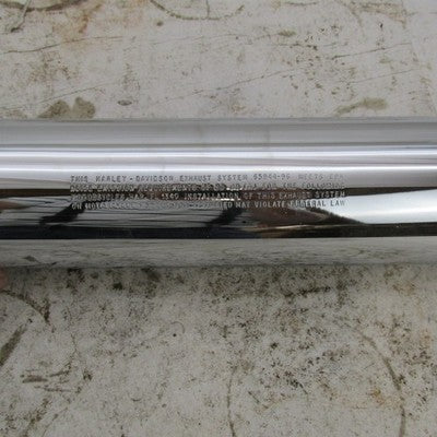 Harley Davidson OEM Single Chrome Exhaust Muffler Silencer Slip On 659