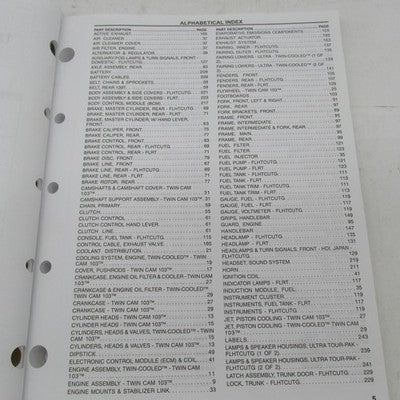 Harley Davidson Official Factory 2015 Trike Models Parts Catalog 99602