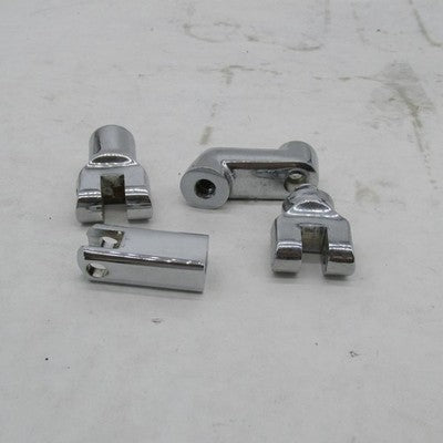 Mixed Lot of Harley Davidson Chrome Footpeg Clevis Mounts Misc Hardwar