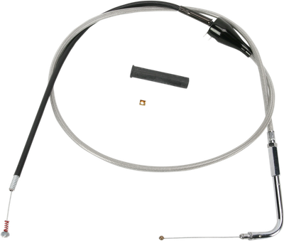 Drag Specialties Alternative Length Braided Idle Cable 0651-0175