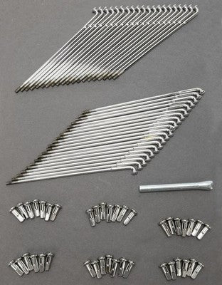 Drag Specialties Chrome 8 1/4in. Spoke Set for Drop Center Rim DS-380139