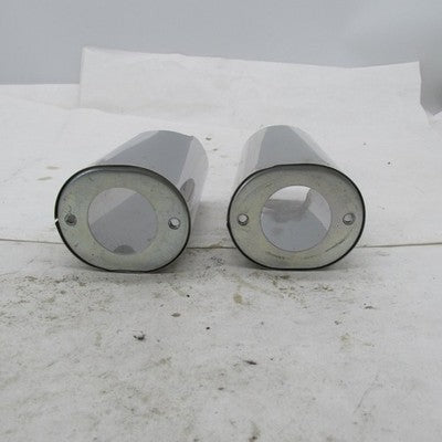 Harley Davidson OEM Pair of Chrome Upper Fork Slider Covers 6" Tall 3.