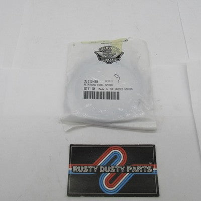 Lot of 9 Harley Davidson Genuine NOS Spiral Retaining Rings Trans. 351