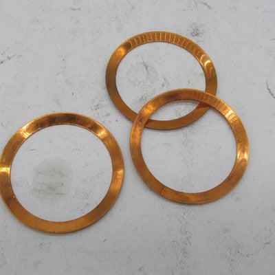 Lot of 3 Harley-Davidson OEM NOS Copper Muffler Clamp Gaskets 65721-85