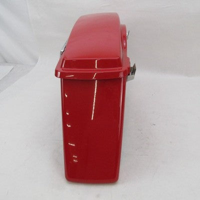 Harley OEM  2010 FLHR Road King Left Saddlebag Scarlet Red Black 90899