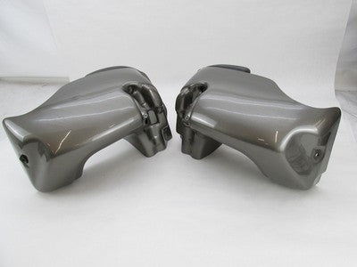 Pair of Harley-Davidson Lower Fairing Glove Box Assemblies Gray