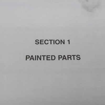 Harley Davidson Genuine 1989-1996 Painted Parts Catalog Factory Manual