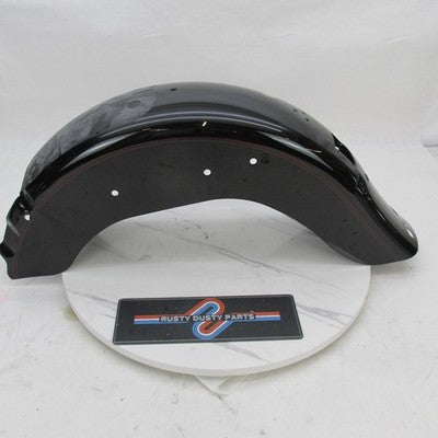 Harley Genuine Black w/ Red Stripe Rear Fender Softail Heritage FLSTC