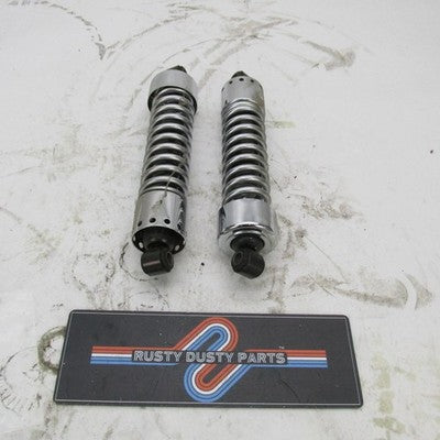 Pair of Harley Davidson OEM 01-17 Dyna FXD 12" Rear Shocks Chrome 5461