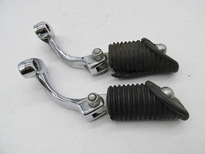 Harley-Davidson OEM Footpeg Brackets w/ Folding Pegs Chrome Bolt-On Pa