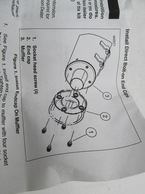 Harley-Davidson Genuine NOS 4" Revolver Exhaust Muffler End Cap Tip 80