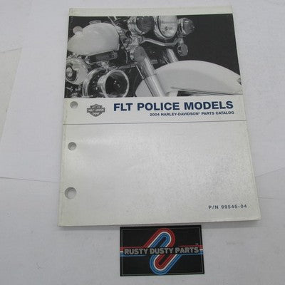 Harley-Davidson Official Factory 2004 FLT Police Models Parts Catalog