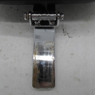 Mustang Adjustable Smooth Driver Backrest w/Chrome Studs Harley Tourin