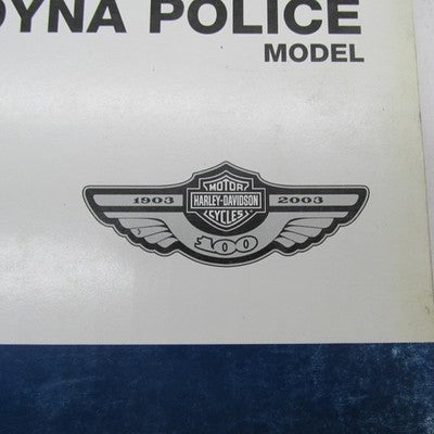 Harley-Davidson Official Factory 2003 Dyna Police Models Parts Catalog