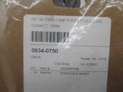 Lot of 7 Twin Power Harley Davidson Rocker Box Gaskets 0934-0750 16719