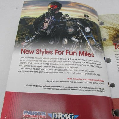 Parts Unlimited Drag Specialties 2025 Helmet & Apparel Catalog 4010-02