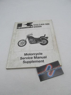 Kawasaki  Factory 1990 Vulcan 500 EN500 Motorcycle Service Manual Supp