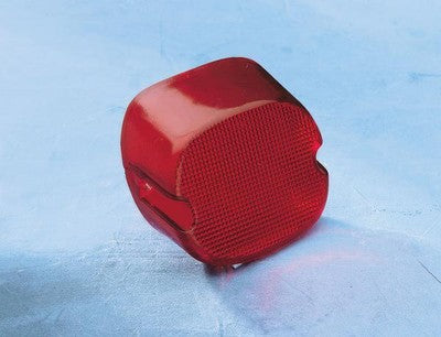 Drag Specialties Laydown Taillight Lens with Bottom Tag Window Red DS-