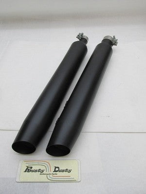 Harley-Davidson Genuine Stock Black Exhaust Mufflers 64900765B  64900766A