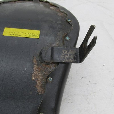 Vtg Selle Giuliari OEM Black Diamond Stitch Chopper Seat Made In Italy