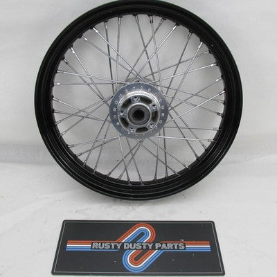 Harley Davidson Genuine Front Spoke Wheel Rim Dual Disk Blk 19x2.54