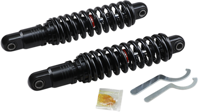 Drag Specialties Premium Ride-Height Adjustable Shocks 1310-1668 Black