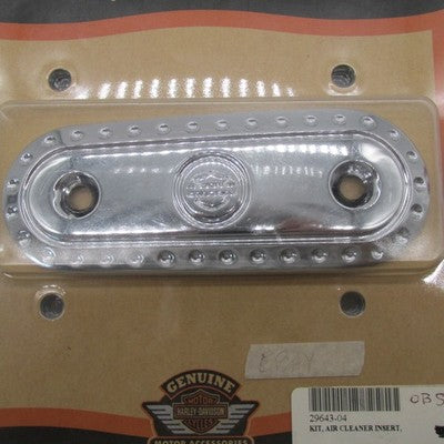 Harley-Davidson OEM NOS XL Chrome Buckshot Air Cleaner Trim Kit 29643-