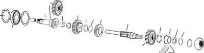 Drag Specialties Mainshaft Ball Bearing(2) 1106-0010
