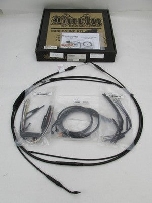 Burly NOS 12" Ape Hanger Control Cable Line Kit, Black B30-1197 0662-0