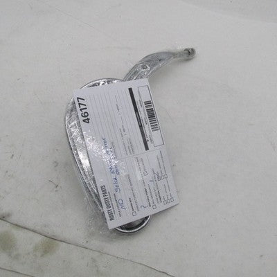 Harley OEM Chrome Script Logo Teardrop Mirror w/ Solid Grooved Short S