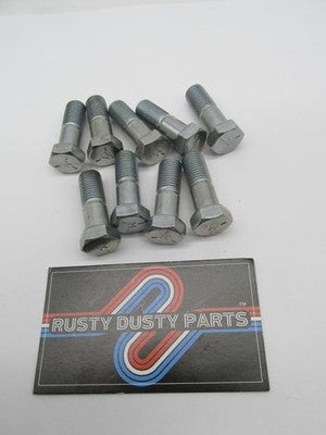 Lot of 9 Harley Davidson Genuine NOS 3/8"-16 x 1" Hex Brake Rotor Bolt