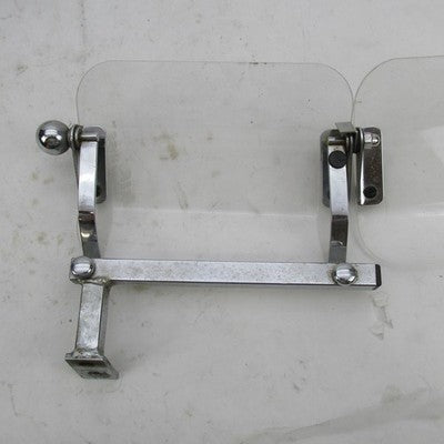 Pair of Baker Built Air Wings VTG Harley 13x6" Clear Wind Deflectors w