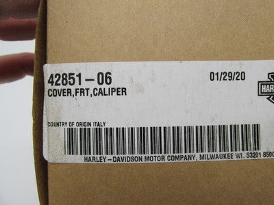 Harley Davidson Genuine NOS Caliper Front Cover Dust Screen 42851-06