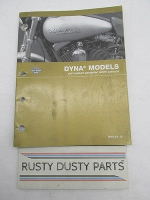 Harley-Davidson Official Factory 2007 Dyna Models Parts Catalog 99439-