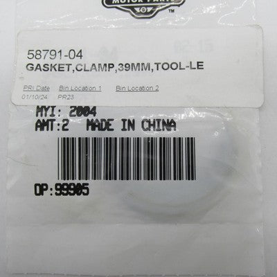 Lot of 2 Harley OEM NOS 39mm Quick-Release Windshield Clamp Gasket 587