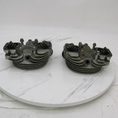 Pair Harley OEM Front & Rear Cylinder Heads Ironhead Sportster 16681-5