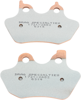 Drag Specialties Premium Sintered Metal Brake Pads Front Rear 1721-2482