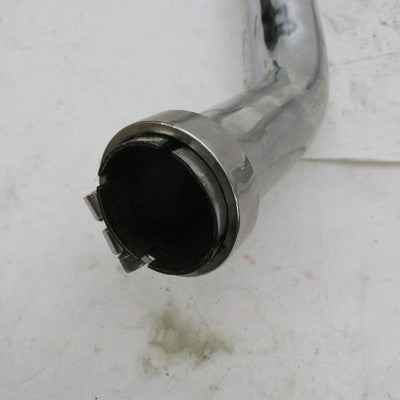 Pair of Vintage Harley Davidson Chrome Staggered Dual Exhaust Head Dra