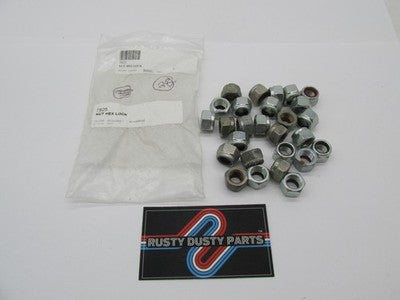 Lot of 27 Harley-Davidson OEM NOS 7/16"-20 x 5/8" Flexlock Hex Nuts 78