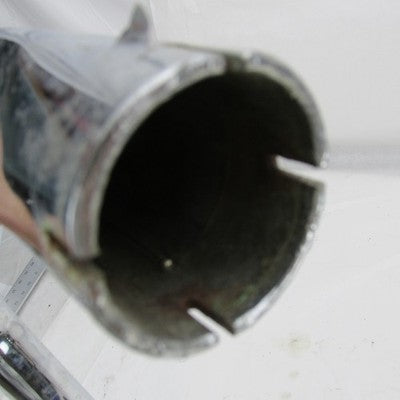 Harley Ironhead Shovelhead Slash Cut 1-3/4" DIMPLED Front Head Exhaust