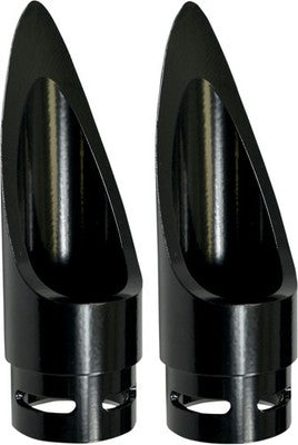 Baron Family Jewel Exhaust Tips Scalloped - Black BA-1100-01B