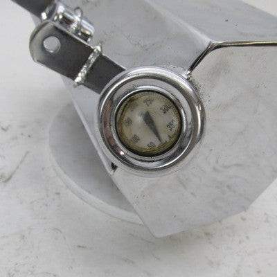 Vintage Chrome Hexagon Horseshoe Oil Tank Rigid Chopper Harley Triumph