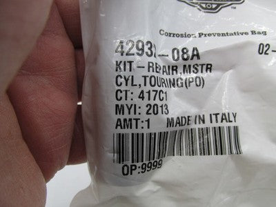 Harley Davidson Genuine NOS Touring Master Cylinder Rebuild Kit 42932-