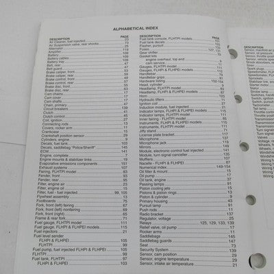 Harley-Davidson Official Factory 2005 FLT Police Models Parts Catalog